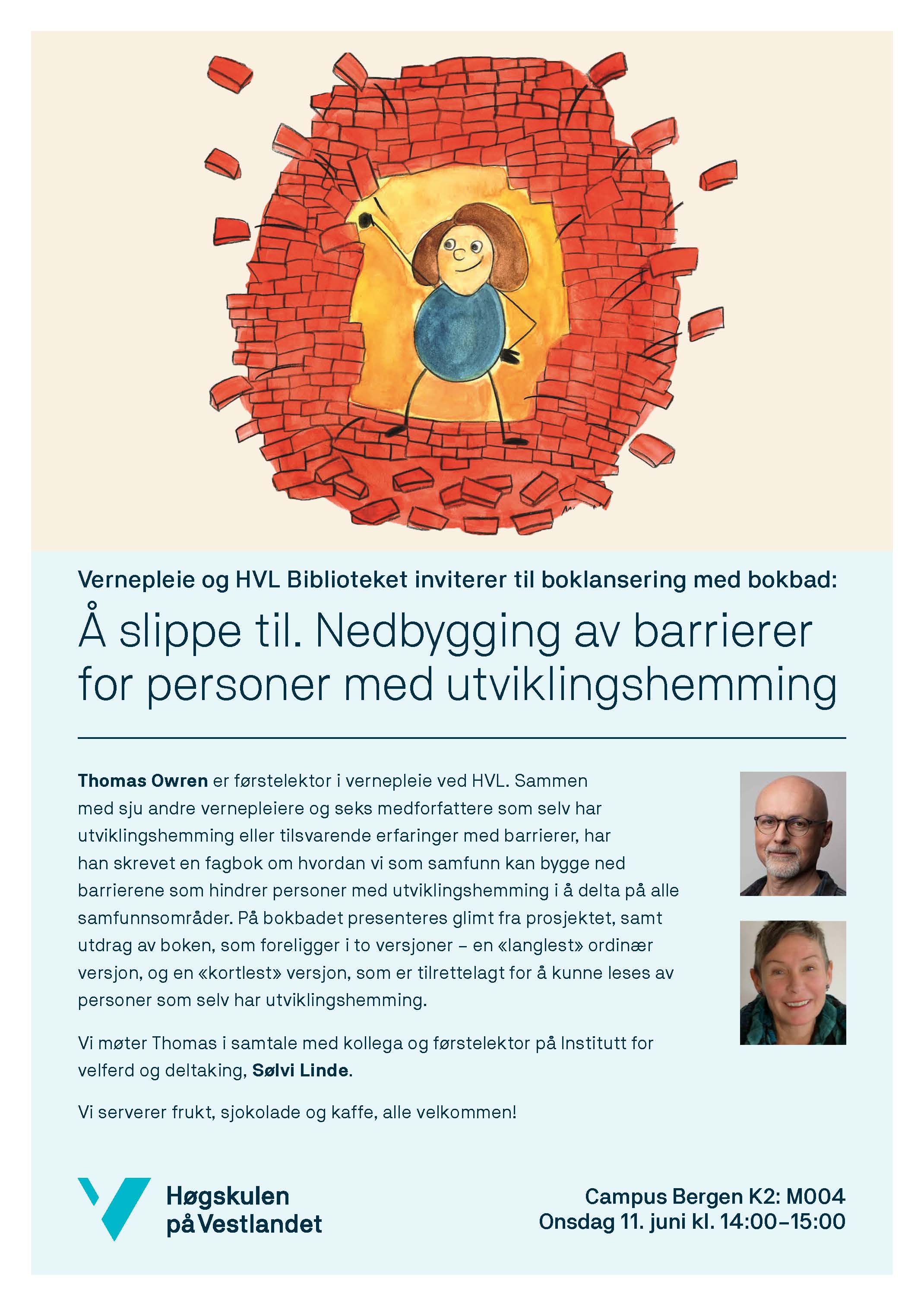 Boklansering: Å slippe til. Nedbygging av barrierer for personer med utviklingshemming - Thomas Owren (11.06.25)