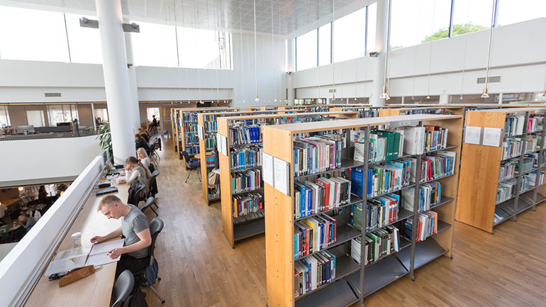 Biblioteket på HVL campus Stord