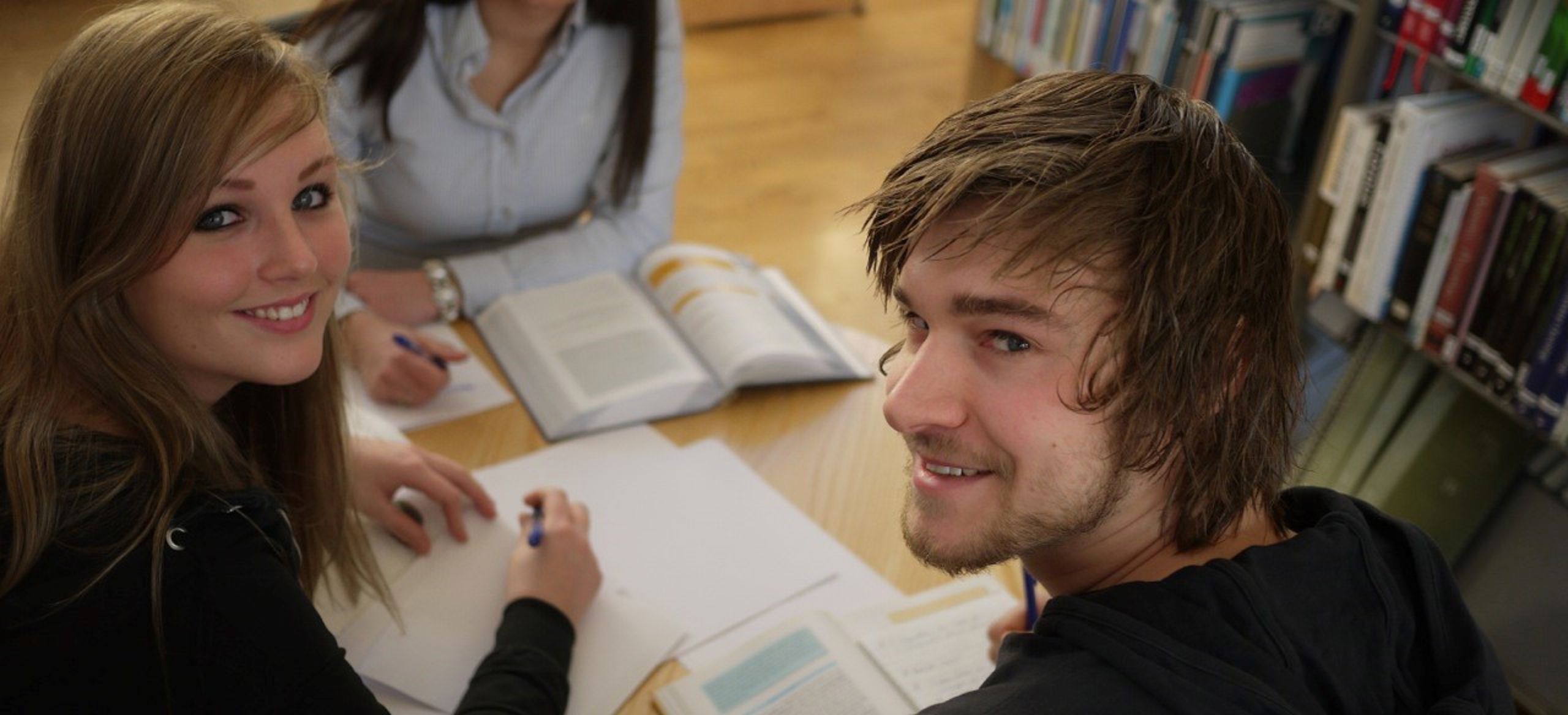 Students working in group